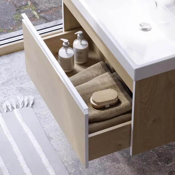 AQWELLA "URBAN" ТУМБА ПОД УМЫВАЛЬНИК, ЦВЕТ ДУБ ДАВОС, URB0110DD