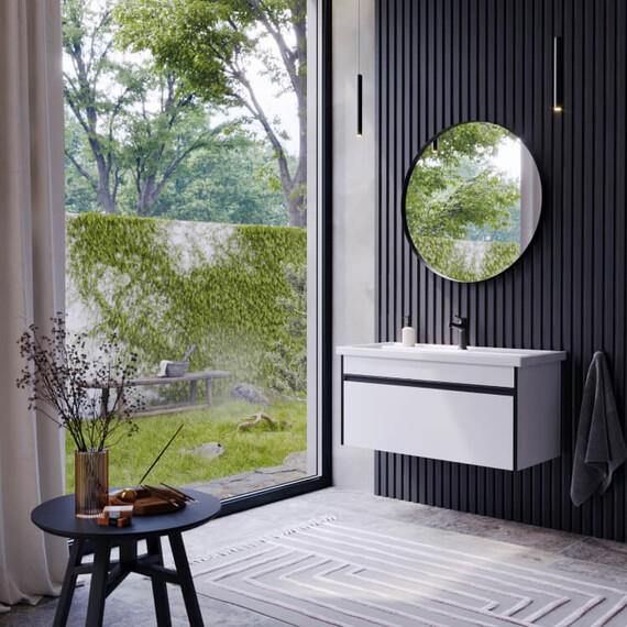 AQWELLA "URBAN" ТУМБА ПОД УМЫВАЛЬНИК, ЦВЕТ БЕЛЫЙ, URB0110W