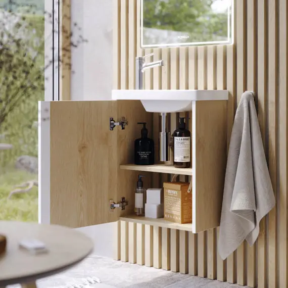 AQWELLA "URBAN" ТУМБА ПОД УМЫВАЛЬНИК, ЦВЕТ ДУБ ДАВОС, URB0145DD