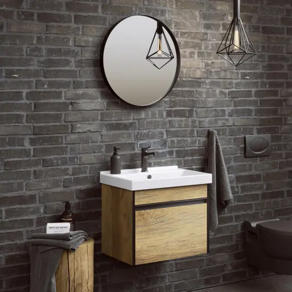 AQWELLA "URBAN" ТУМБА ПОД УМЫВАЛЬНИК, ЦВЕТ ДУБ БАЛТИЙСКИЙ, URB0105DB