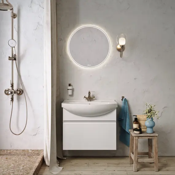 AQWELLA "RODOS" ТУМБА ПОД УМЫВАЛЬНИК, ЦВЕТ БЕЛЫЙ, ROD01071