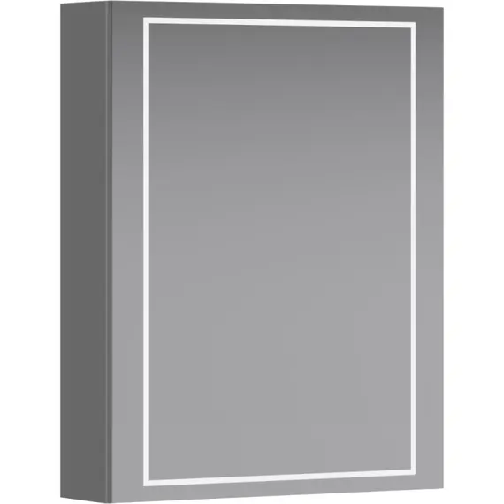 AQWELLA "SIMPLEX" ШКАФ-ЗЕРКАЛО С ПОДСВЕТКОЙ ЛЕВЫЙ, ЦВЕТ БЕЛЫЙ, SLX0455L