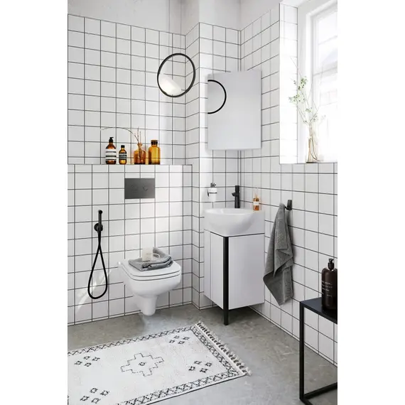 AQWELLA "PORTO" ТУМБА УГЛОВАЯ ПОД УМЫВАЛЬНИК, ЦВЕТ БЕЛЫЙ/ЧЕРНЫЙ, POR0104WB