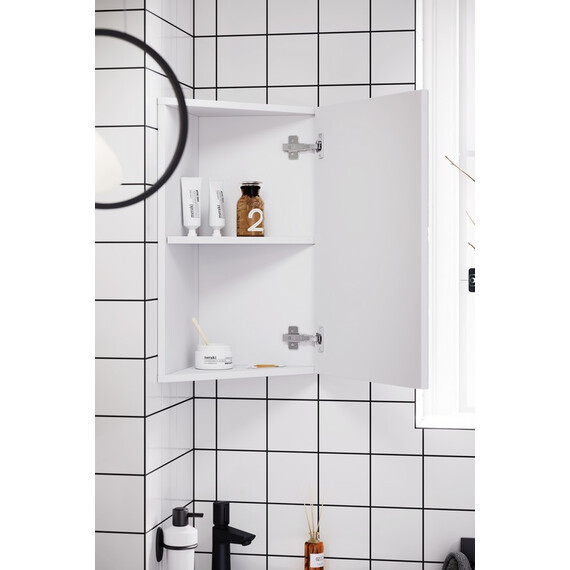 AQWELLA "PORTO" ТУМБА УГЛОВАЯ ПОД УМЫВАЛЬНИК, ЦВЕТ БЕЛЫЙ/БЕЛЫЙ, POR0104WW