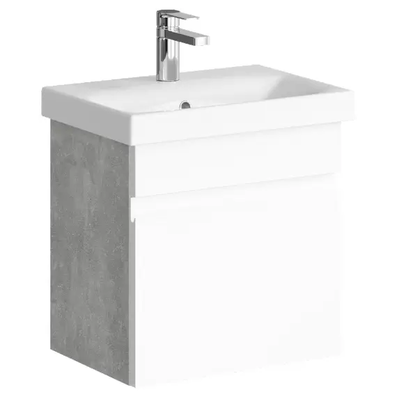 AQWELLA "SMART" ТУМБА ПОД УМЫВАЛЬНИК ПОДВЕСНАЯ , ЦВЕТ БЕТОН СВЕТЛЫЙ SRT0105BS