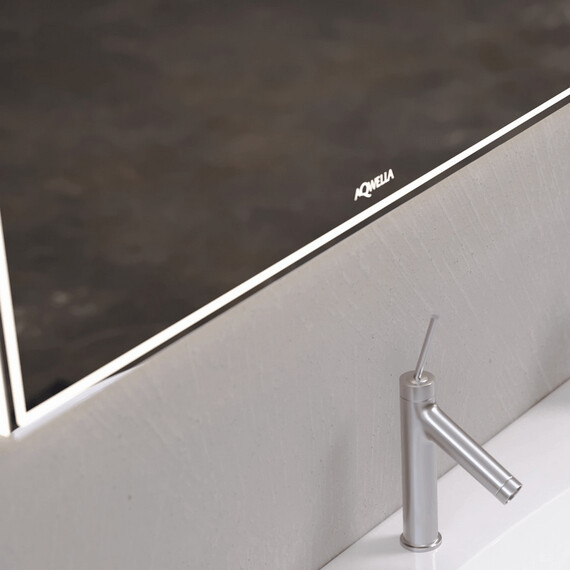 ЗЕРКАЛО AQWELLA СО СВЕТОДИОДНОЙ ПОДСВЕТКОЙ, СЕНСОРНЫМ ВЫКЛЮЧАТЕЛЕМ И РЕГУЛЯТОРОМ ОСВЕЩЕННОСТИ