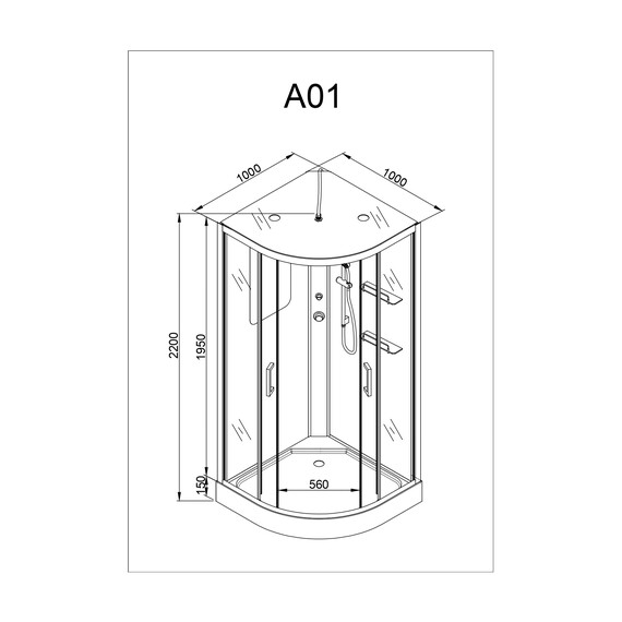 ДУШЕВАЯ КАБИНА AVACAN A01 С ГИДРОМАССАЖЕМ ДУШЕВАЯ КАБИНА AVACAN A01 С ГИДРОМАССАЖЕМ