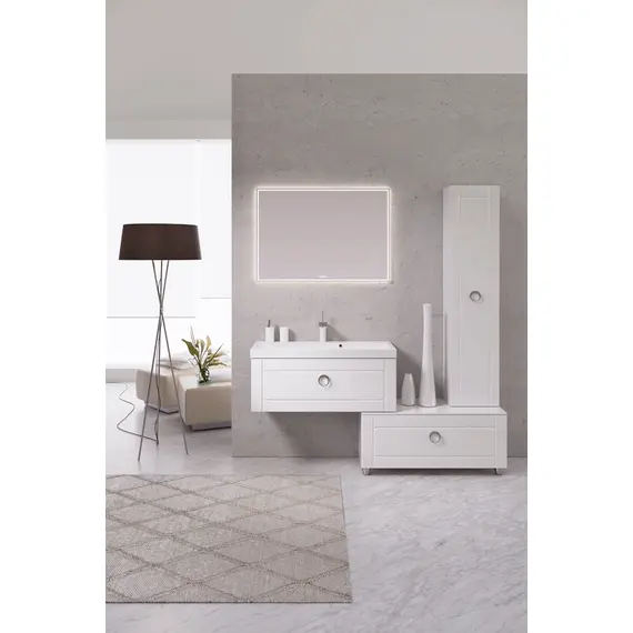 ЗЕРКАЛО AQWELLA СО СВЕТОДИОДНОЙ ПОДСВЕТКОЙ, СЕНСОРНЫМ ВЫКЛЮЧАТЕЛЕМ И РЕГУЛЯТОРОМ ОСВЕЩЕННОСТИ