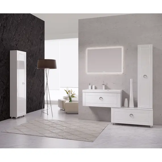 ЗЕРКАЛО AQWELLA СО СВЕТОДИОДНОЙ ПОДСВЕТКОЙ, СЕНСОРНЫМ ВЫКЛЮЧАТЕЛЕМ И РЕГУЛЯТОРОМ ОСВЕЩЕННОСТИ