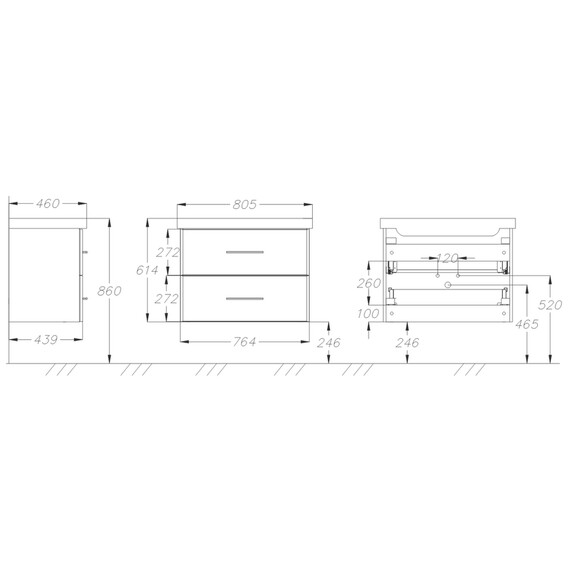 ТУМБА OPADIRIS АРАБЕСКО 80, БЕЛЫЙ (РАКОВИНА OTTO BAGNO VIVACE 80) ТУМБА OPADIRIS АРАБЕСКО 80, БЕЛЫЙ (РАКОВИНА OTTO BAGNO VIVACE 80)
