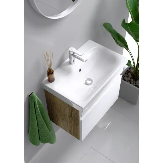 AQWELLA "SMART" ТУМБА ПОД УМЫВАЛЬНИК ПОДВЕСНАЯ , ЦВЕТ ДУБ БАЛТИЙСКИЙ SRT0106DB