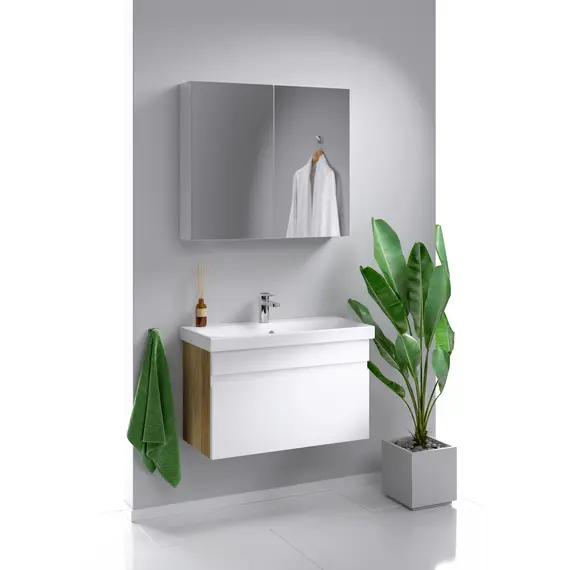 AQWELLA "SMART" ТУМБА ПОД УМЫВАЛЬНИК ПОДВЕСНАЯ , ЦВЕТ ДУБ БАЛТИЙСКИЙ SRT0108DB