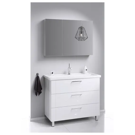 AQWELLA "МАНЧЕСТЕР" ТУМБА ПОД УМЫВАЛЬНИК НА НОЖКАХ, ЦВЕТ БЕЛЫЙ, MAN01103