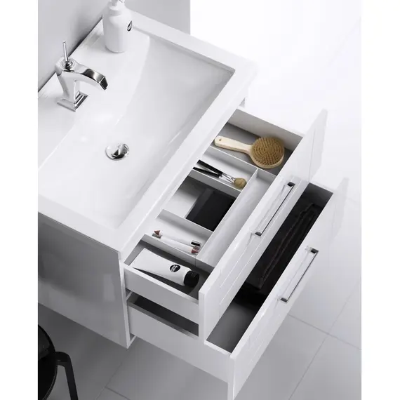 AQWELLA "МАНЧЕСТЕР" ТУМБА ПОД УМЫВАЛЬНИК ПОДВЕСНАЯ, ЦВЕТ БЕЛЫЙ, MAN01082