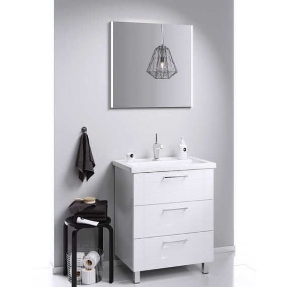 AQWELLA "МАНЧЕСТЕР" ТУМБА ПОД УМЫВАЛЬНИК НА НОЖКАХ, ЦВЕТ БЕЛЫЙ, MAN01083