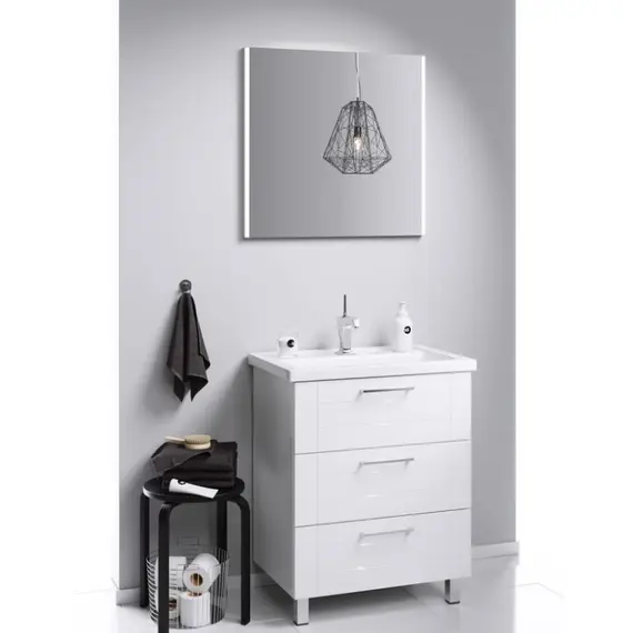 AQWELLA "МАНЧЕСТЕР" ТУМБА ПОД УМЫВАЛЬНИК НА НОЖКАХ, ЦВЕТ БЕЛЫЙ, MAN01083