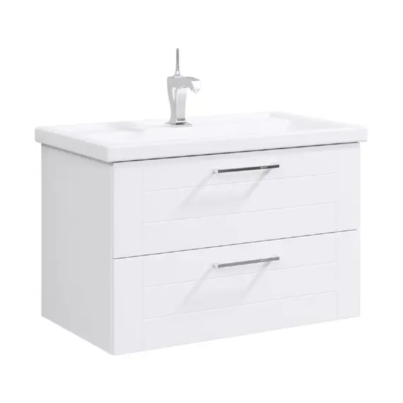 AQWELLA "МАНЧЕСТЕР" ТУМБА ПОД УМЫВАЛЬНИК ПОДВЕСНАЯ, ЦВЕТ БЕЛЫЙ, MAN01082