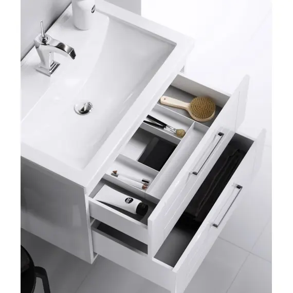 AQWELLA "МАНЧЕСТЕР" ТУМБА ПОД УМЫВАЛЬНИК ПОДВЕСНАЯ, ЦВЕТ БЕЛЫЙ, MAN01062