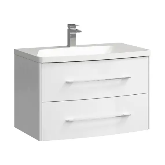 AQWELLA "NERINGA" ТУМБА ПОД УМЫВАЛЬНИК ПОДВЕСНАЯ, ЦВЕТ БЕЛЫЙ  NER0108