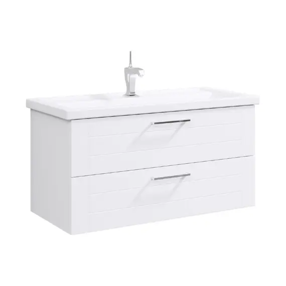 AQWELLA "МАНЧЕСТЕР" ТУМБА ПОД УМЫВАЛЬНИК ПОДВЕСНАЯ, ЦВЕТ БЕЛЫЙ, MAN01102