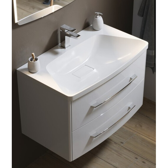 AQWELLA "NERINGA" ТУМБА ПОД УМЫВАЛЬНИК ПОДВЕСНАЯ, ЦВЕТ БЕЛЫЙ  NER0108