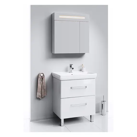 AQWELLA "НЕО" ШКАФ-ЗЕРКАЛО С ПОДСВЕТКОЙ NEO.04.07