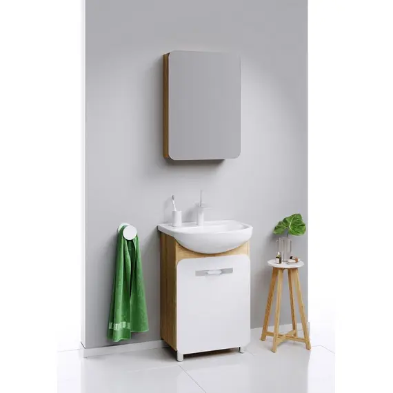 AQWELLA "ВЕГА" ТУМБА ПОД УМЫВАЛЬНИК, ЦВЕТ ДУБ СОНОМА VEG.01.05