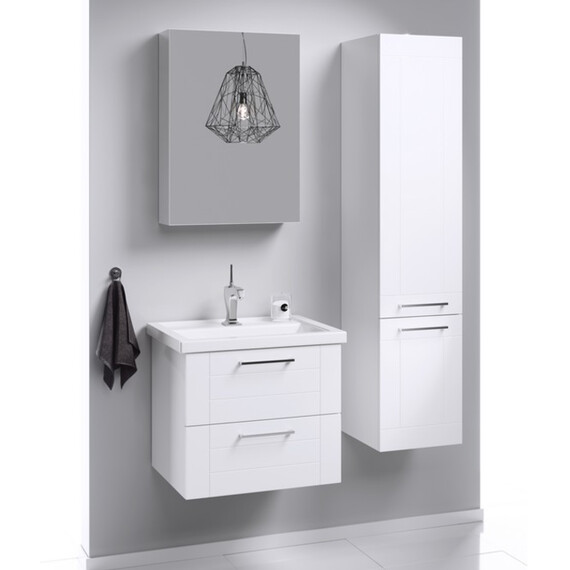 AQWELLA "МАНЧЕСТЕР" ТУМБА ПОД УМЫВАЛЬНИК ПОДВЕСНАЯ, ЦВЕТ БЕЛЫЙ, MAN01062