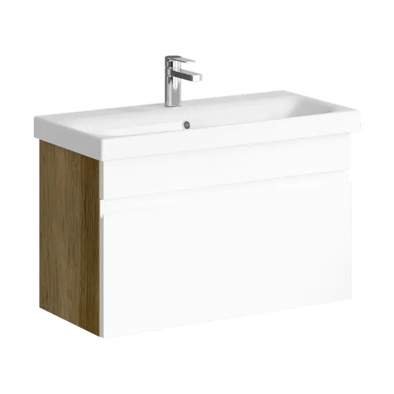 AQWELLA "SMART" ТУМБА ПОД УМЫВАЛЬНИК ПОДВЕСНАЯ , ЦВЕТ ДУБ БАЛТИЙСКИЙ SRT0108DB