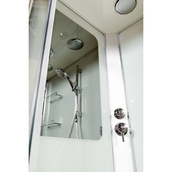 ДУШЕВАЯ КАБИНА AVACAN A102 L LED С КНОПКОЙ И ГИДРОМАССАЖЕМ