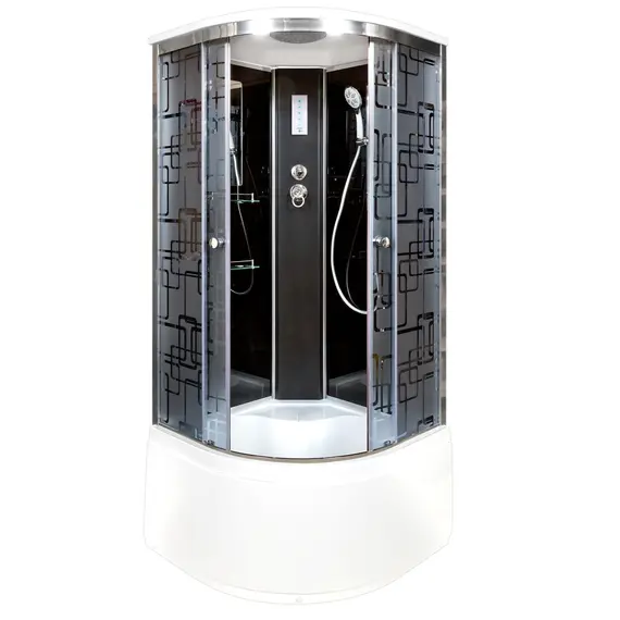 ДУШЕВАЯ КАБИНА AVACAN BМ4510 С ЭЛЕКТРИКОЙ BLACK