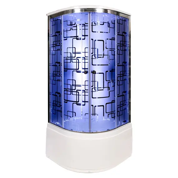 ДУШЕВАЯ КАБИНА AVACAN BМ4510 LED С ГИДРОМАССАЖЕМ BLACK