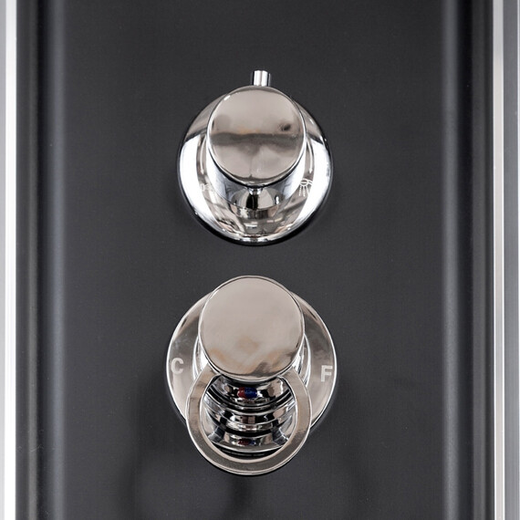 ДУШЕВАЯ КАБИНА AVACAN BМ4510 LED С ГИДРОМАССАЖЕМ BLACK