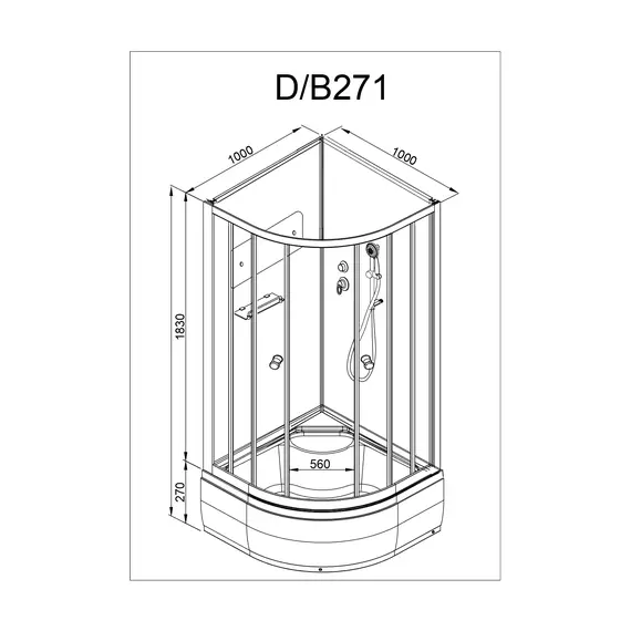 ДУШЕВАЯ КАБИНА AVACAN D271