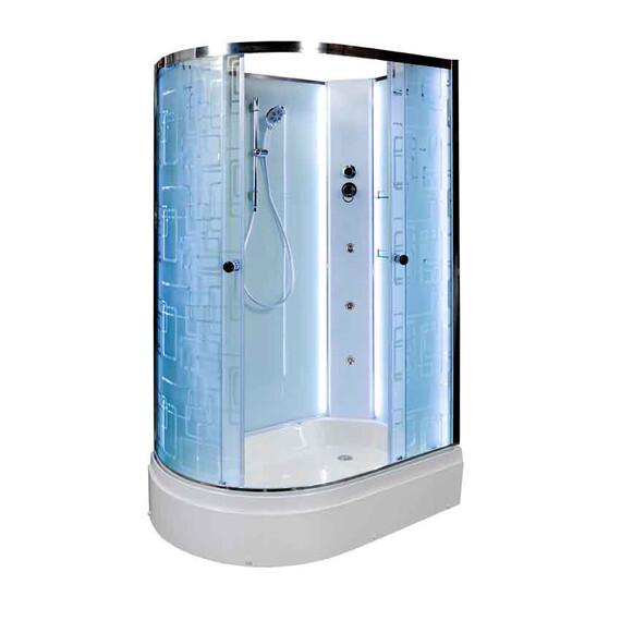 ДУШЕВАЯ КАБИНА AVACAN EM2712 N R LED С ГИДРОМАССАЖЕМ