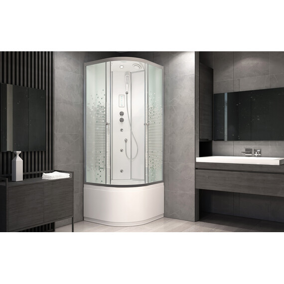 ДУШЕВАЯ КАБИНА AVACAN L980 С ГИДРОМАССАЖЕМ И ЭЛЕКТРИКОЙ