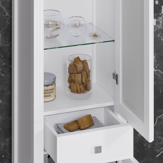 ПЕНАЛ OPADIRIS ЛАУРА, БЕЛЫЙ БЕЗ ПАТИНЫ, ЛЕВЫЙ, ПРАВЫЙ