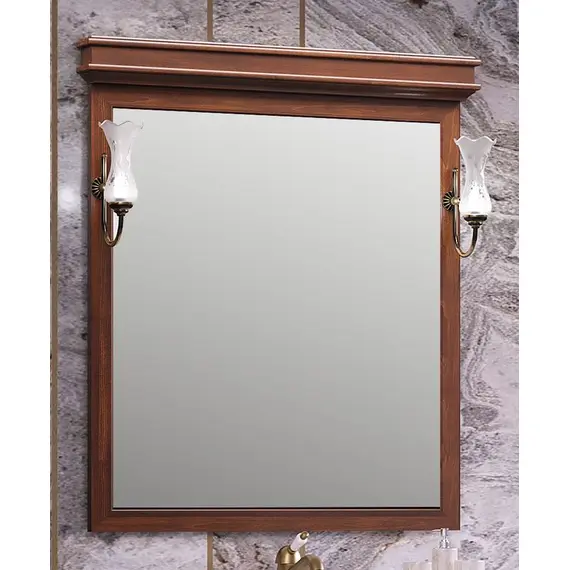 ЗЕРКАЛО OPADIRIS БОРДЖИ 85, СВЕТЛЫЙ ОРЕХ