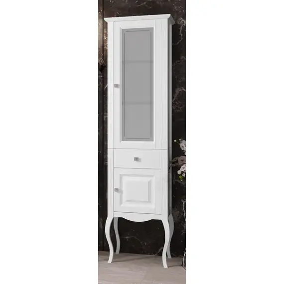 ПЕНАЛ OPADIRIS ЛАУРА, БЕЛЫЙ БЕЗ ПАТИНЫ, ЛЕВЫЙ, ПРАВЫЙ