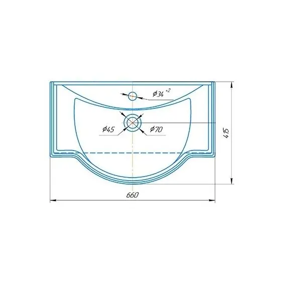 ТУМБА OPADIRIS БРУНЕЛЛА 65, БЕЛЫЙ МАТОВЫЙ (ПОД РАКОВИНУ КИРОВИТ КЛАССИК 65)