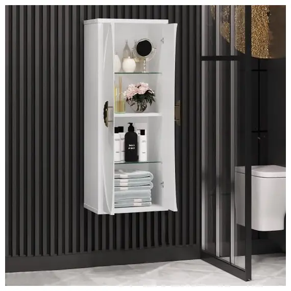 ПЕНАЛ OPADIRIS ИБИЦА, ПОДВЕСНОЙ, БЕЛЫЙ/ЗОЛОТО