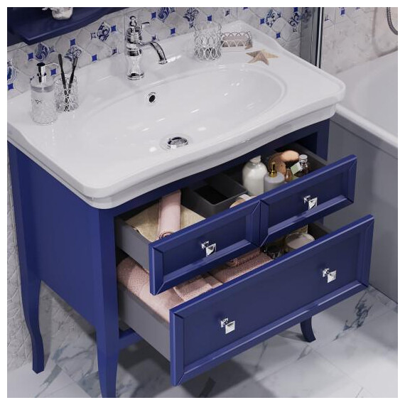 ТУМБА OPADIRIS ВАЛЕРИ 85, САПФИР (ПОД РАКОВИНУ KIROVIT МОДЕРН 85)