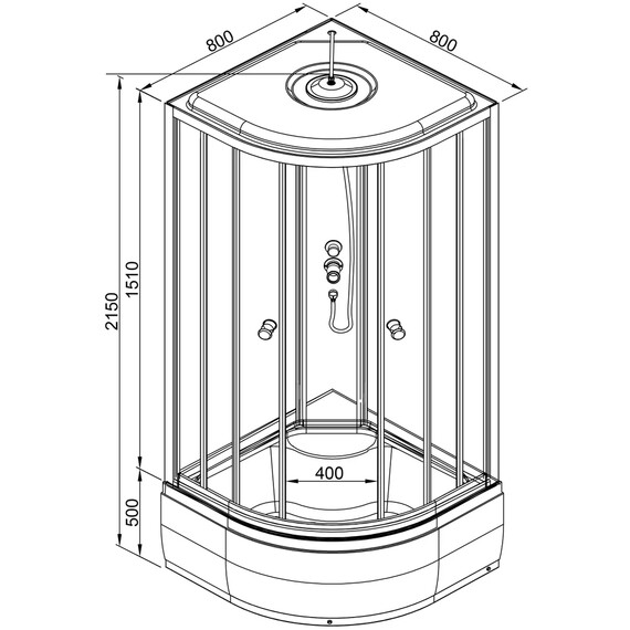 ДУШЕВАЯ КАБИНА AVACAN L980