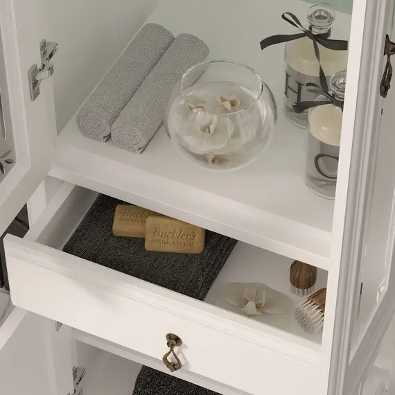 ПЕНАЛ OPADIRIS ЛОРЕНЦО ДВУХСТВОРЧАТЫЙ, БЕЛЫЙ МАТОВЫЙ