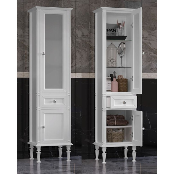 ПЕНАЛ OPADIRIS КАНТАРА, БЕЛЫЙ МАТОВЫЙ, ЛЕВЫЙ, ПРАВЫЙ