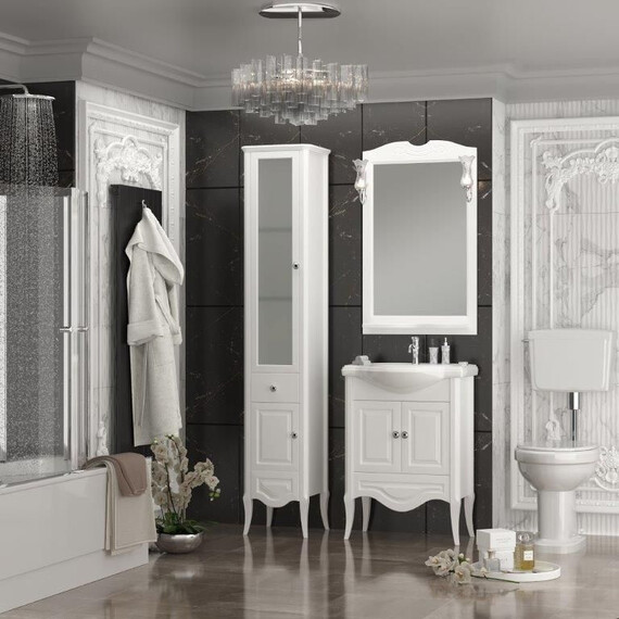 ПЕНАЛ OPADIRIS БРУНЕЛЛА, БЕЛЫЙ МАТОВЫЙ, ЛЕВЫЙ, ПРАВЫЙ