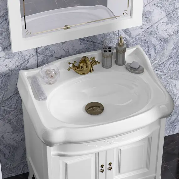 ТУМБА OPADIRIS ЛОРЕНЦО 80, БЕЛЫЙ МАТОВЫЙ (ПОД РАКОВИНУ CERASTYLE ВИКТОРИЯ 80)