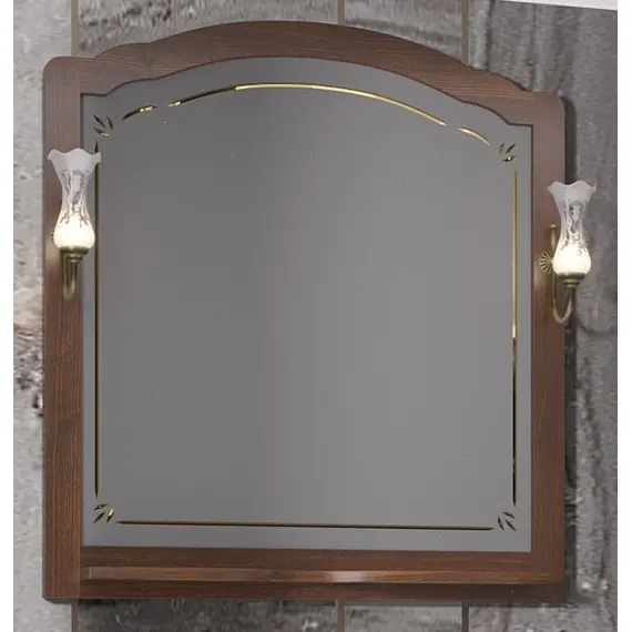 ЗЕРКАЛО OPADIRIS ЛОРЕНЦО 100, СВЕТЛЫЙ ОРЕХ, С ВЫКЛЮЧАТЕЛЕМ