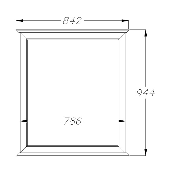 ЗЕРКАЛО OPADIRIS КАНТАРА 85, БЕЛЫЙ МАТОВЫЙ