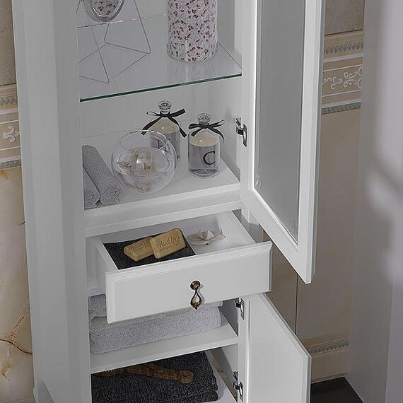 ПЕНАЛ OPADIRIS ЛОРЕНЦО, БЕЛЫЙ МАТОВЫЙ, ЛЕВЫЙ, ПРАВЫЙ